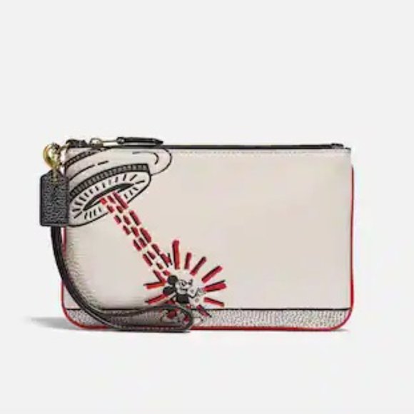 Coach Handbags - NWT COACH x Disney Mickey Mouse X Keith Haring Wristlet